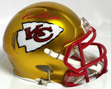 Patrick Mahomes II Autographed Kansas City Flash Speed Mini Helmet - Beckett Holo
