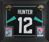 Travis Hunter Authentic Signed Black Pro Style Framed Jersey BAS Witnessed
