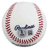 Rangers Sebastian Walcott Signed Robert Manfred OML Baseball BAS Wit #1W490721