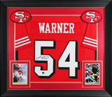 Fred Warner Authentic Signed Red Pro Style Framed Jersey w/ Dropshadow BAS