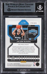 Magic Jalen Suggs Signed 2021 Panini Prizm Green #314 Rookie Card BAS Slabbed