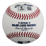 Rangers Sebastian Walcott Signed Robert Manfred OML Baseball BAS Wit #1W490721