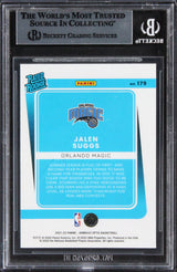 Magic Jalen Suggs Signed 2021 Donruss Optic #179 Rookie Card BAS Slabbed