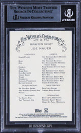 Twins Joe Mauer Authentic Signed 2020 Topps Allen & Ginter #29 Card BAS Slabbed