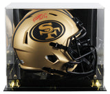 49ers Patrick Willis "HOF 24" Signed Rave F/S Speed Rep Helmet W/ Case BAS Wit
