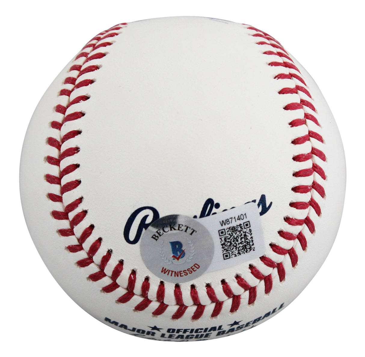 Rangers Evan Carter "1st MLB HR" Signed Manfred OML Baseball BAS Wit #W871401