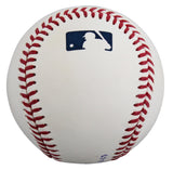 Rangers Evan Carter "1st MLB HR" Signed Manfred OML Baseball BAS Wit #W871401