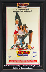 Fast Times At Ridgemont High (3) Signed & Framed 27x41 Movie Poster BAS #AE16834