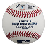 Rangers Evan Carter "1st MLB HR" Signed Manfred OML Baseball BAS Wit #W871401
