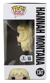 Miley Cyrus Signed Hannah Montana #1347 Funko Pop Vinyl Figure BAS #BR42617