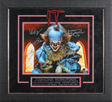 It (8) Skarsgard, Wolfhard, Martell, +5 Signed 11x14 Framed Photo BAS LOA