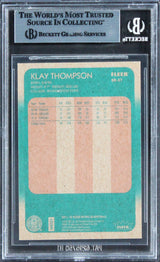 Warriors Klay Thompson Signed 2011 Fleer Retro 1988-89 #KT Rookie Card BAS Slab