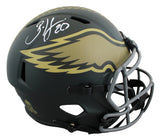 Eagles Brian Dawkins Signed STS IV Full Size Speed Rep Helmet W/ Case BAS Wit