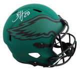 Eagles Brian Dawkins Signed Rave Full Size Speed Rep Helmet BAS Witnessed