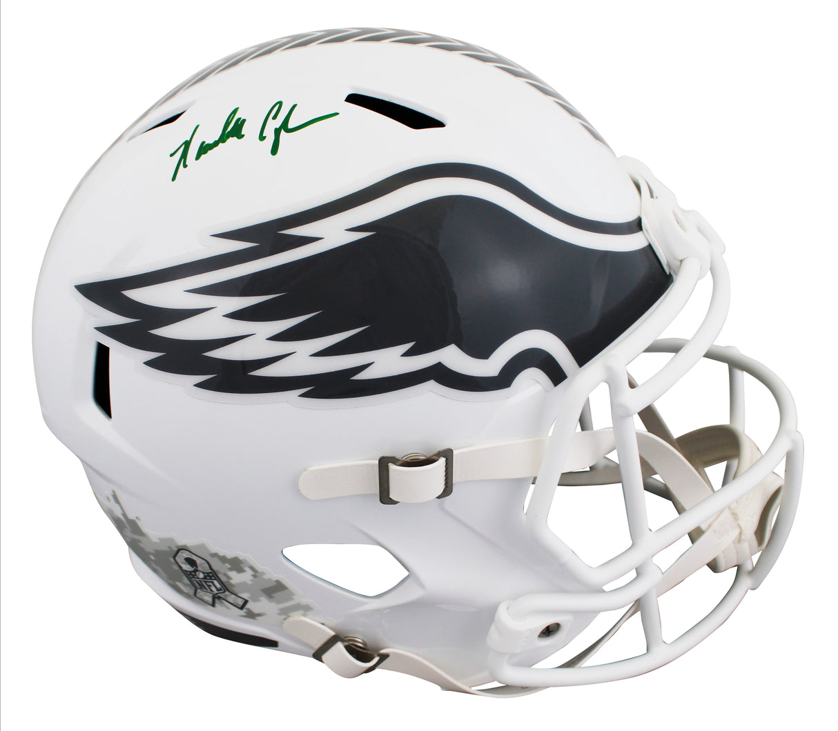 Eagles Randall Cunningham Signed STS III Full Size Speed Rep Helmet BAS Wit