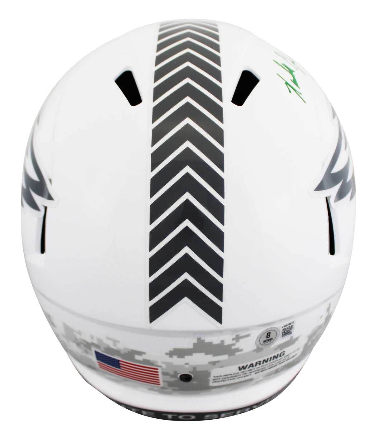 Eagles Randall Cunningham Signed STS III F/S Speed Rep Helmet W/ Case BAS W