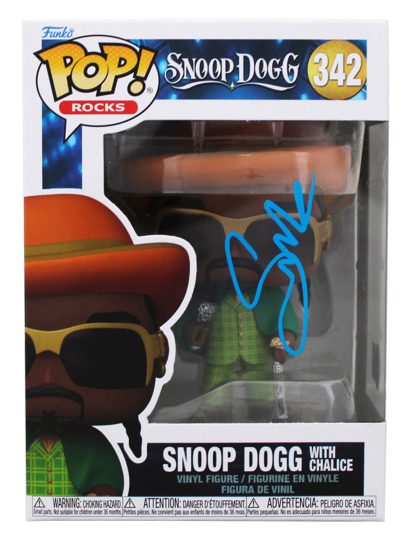 Snoop Dogg Signed Snoop Dogg With Chalice #342 Funko Pop Figure BAS #BM36362