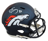 Broncos Ed McCaffrey Authentic Signed Speed Mini Helmet BAS Witnessed 2