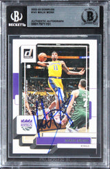 Kings Malik Monk Authentic Signed 2022 Donruss #141 Card BAS Slabbed