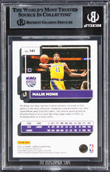 Kings Malik Monk Authentic Signed 2022 Donruss #141 Card BAS Slabbed