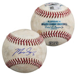 Rangers Marcus Semien Signed Game Used Robert Manfred OML Baseball BAS #BL72001