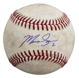 Rangers Marcus Semien Signed Game Used Robert Manfred OML Baseball BAS #BL72001