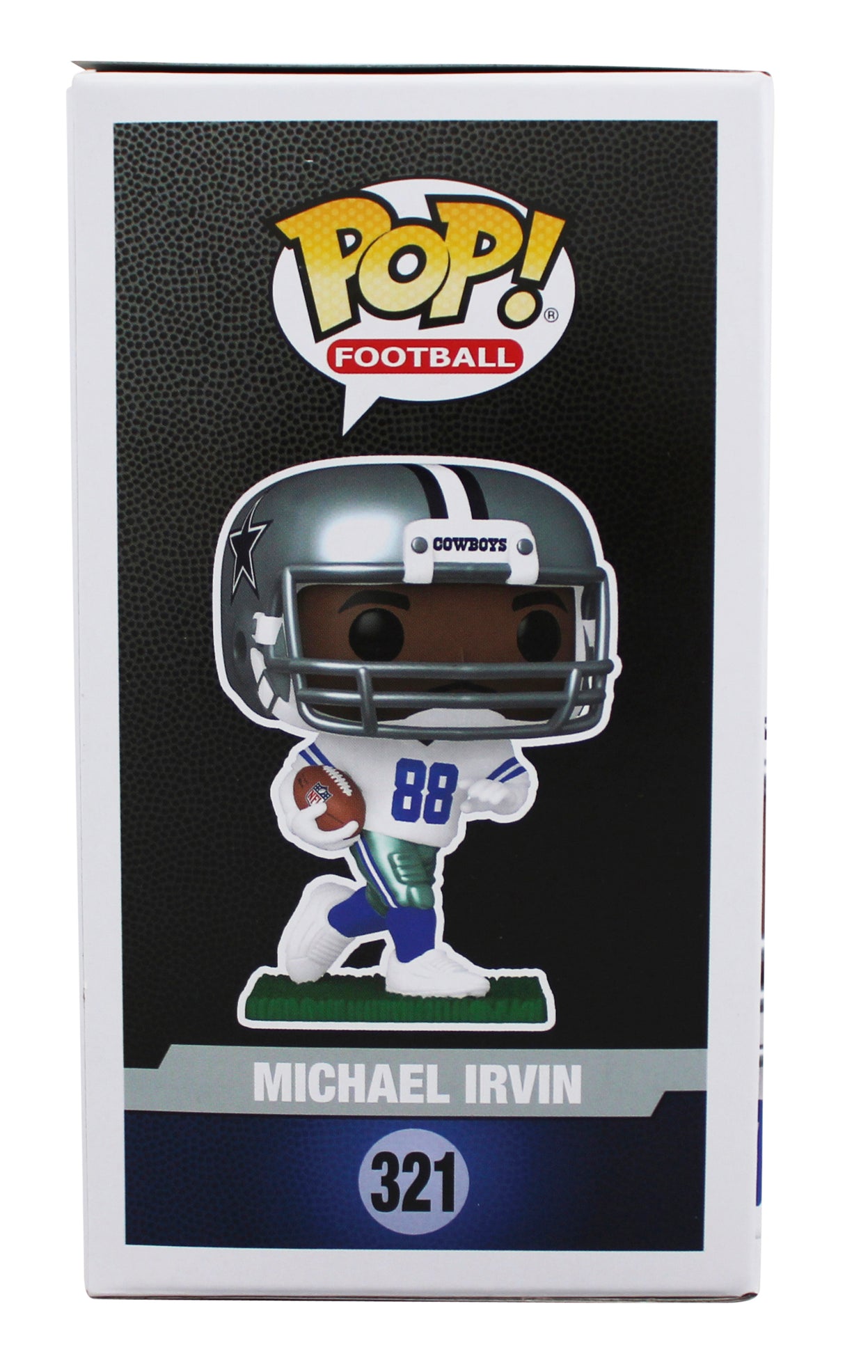 Cowboys Michael Irvin Signed #321 Funko Pop Vinyl Figure BAS Witnessed #3W306721