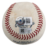 Rangers Marcus Semien Signed Game Used Robert Manfred OML Baseball BAS #BL72002