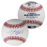 Rangers Wyatt Langford Signed Robert Manfred OML Baseball Fanatics #XP14102578