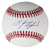 Rangers Wyatt Langford Signed Robert Manfred OML Baseball Fanatics #XP14102578