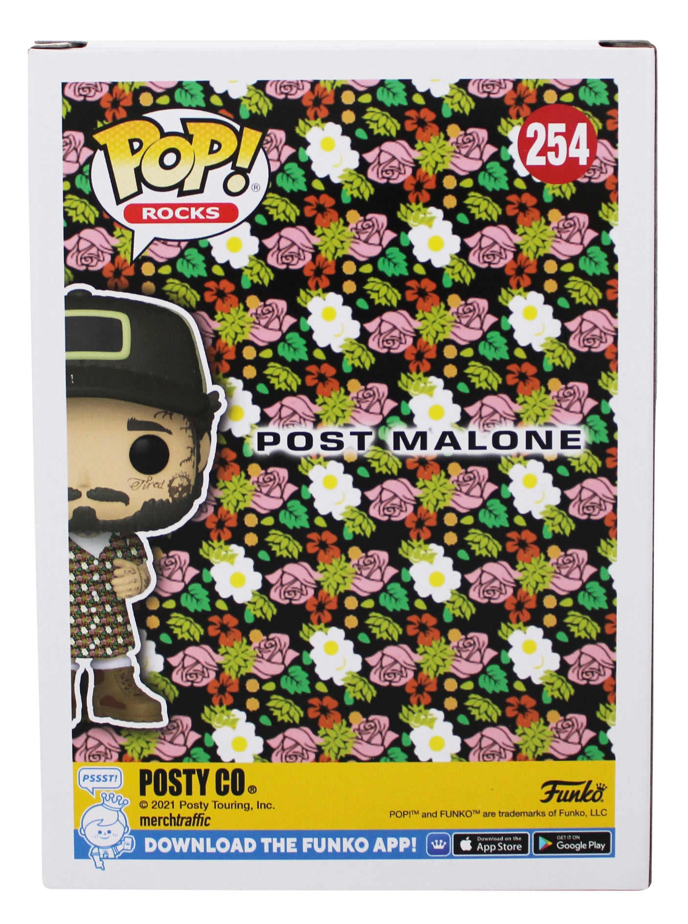 Post Malone Authentic Signed #254 Funko Pop Vinyl Figure PSA/DNA #AO17525