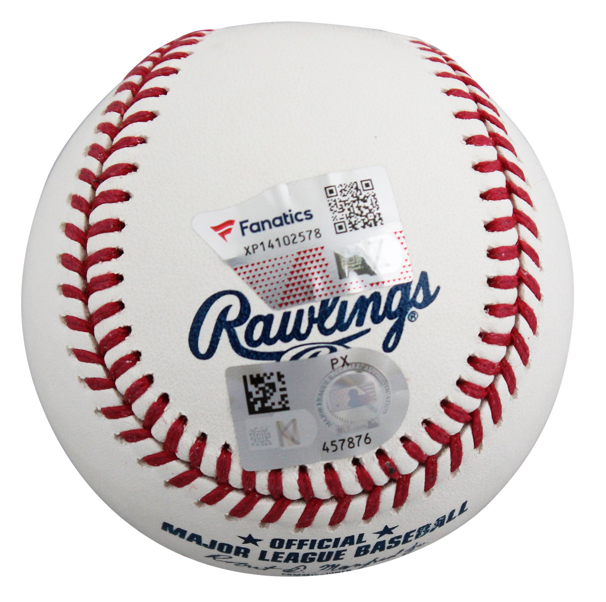 Rangers Wyatt Langford Signed Robert Manfred OML Baseball Fanatics #XP14102578