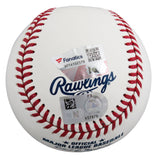 Rangers Wyatt Langford Signed Robert Manfred OML Baseball Fanatics #XP14102578