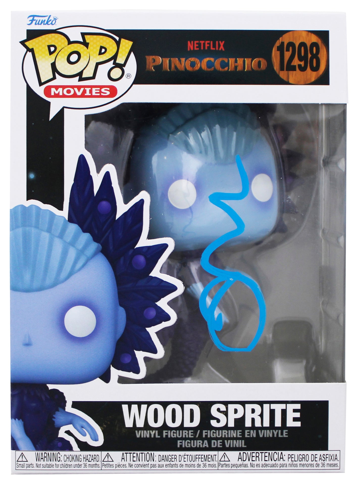 Tilda Swinton Pinocchio Signed Wood Sprite #1298 Funko Pop Vinyl Figure BAS 1