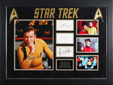 Star Trek (4) Shatner, Takei Koenig & Nichols Signed Frame Display BAS #AG010191