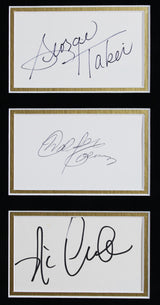 Star Trek (4) Shatner, Takei Koenig & Nichols Signed Frame Display BAS #AG010191
