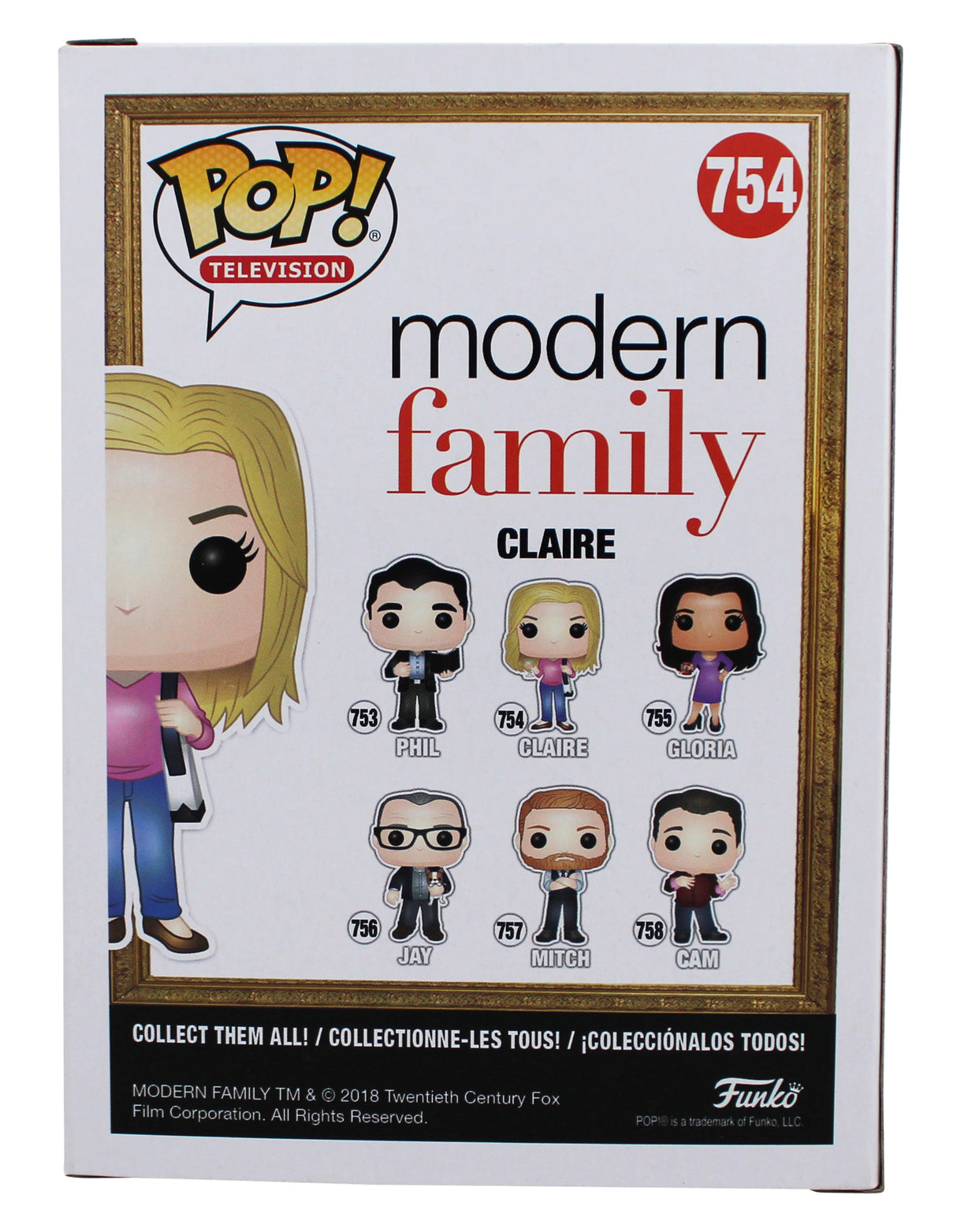 Julie Bowen Modern Family Signed Claire #754 Funko Pop Vinyl Figure JSA #CD06272