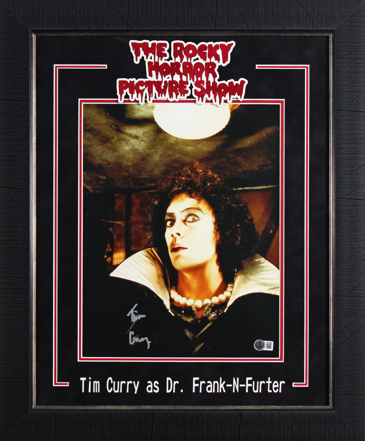 Tim Curry Rocky Horror Picture Show Signed 11x14 Framed Vertical Photo BAS 3