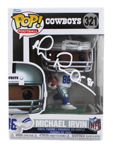Cowboys Michael Irvin Authentic Signed #321 Funko Pop Vinyl Figure BAS Witnessed