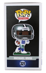 Cowboys Michael Irvin Authentic Signed #321 Funko Pop Vinyl Figure BAS Witnessed
