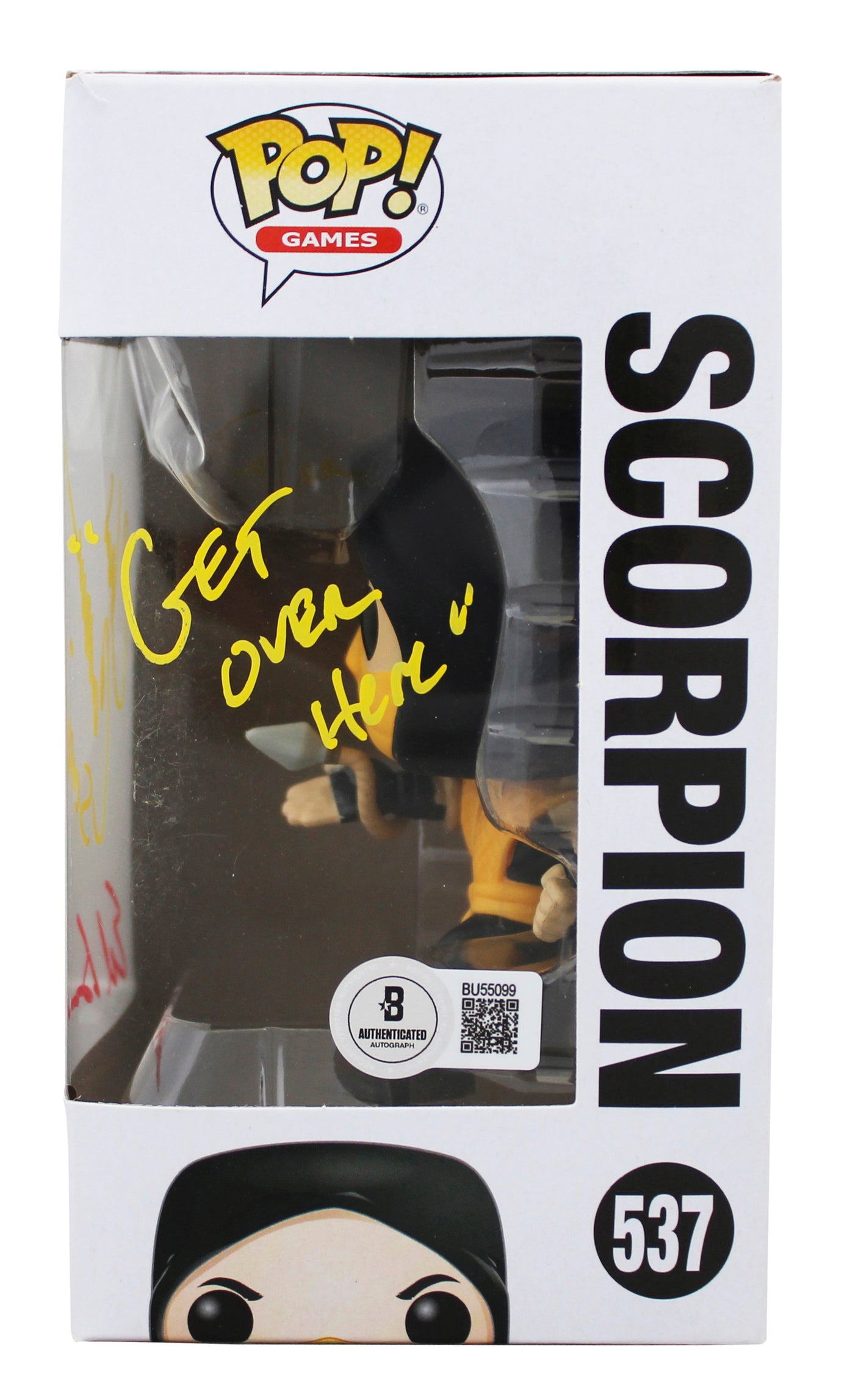 Chris Casamassa & Ed Boon "2x Insc" Signed Scorpion Funko Pop Vinyl Figure BAS