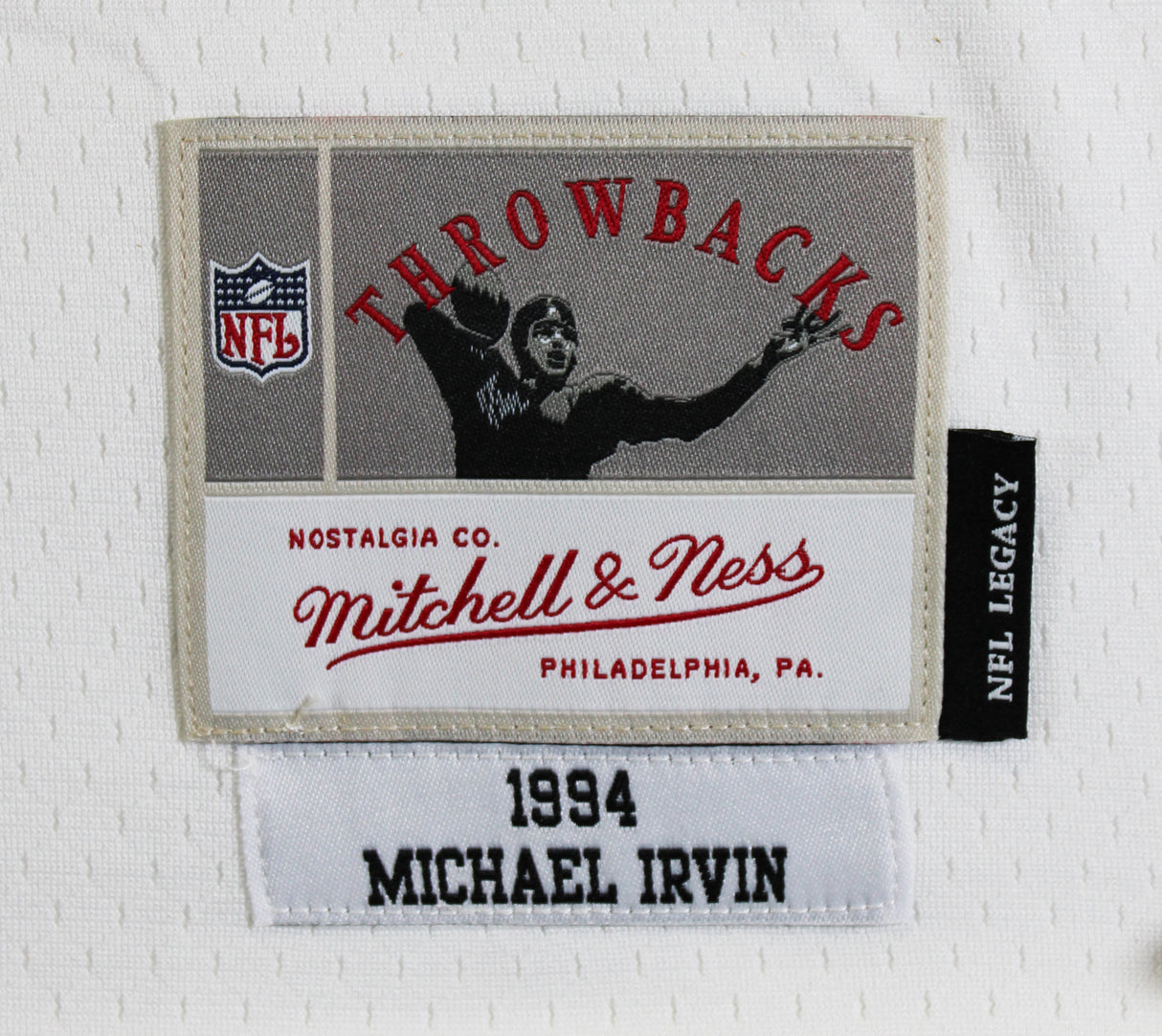 Cowboys Michael Irvin "HOF 2007" Signed White Thanksgiving M&N Jersey BAS Wit