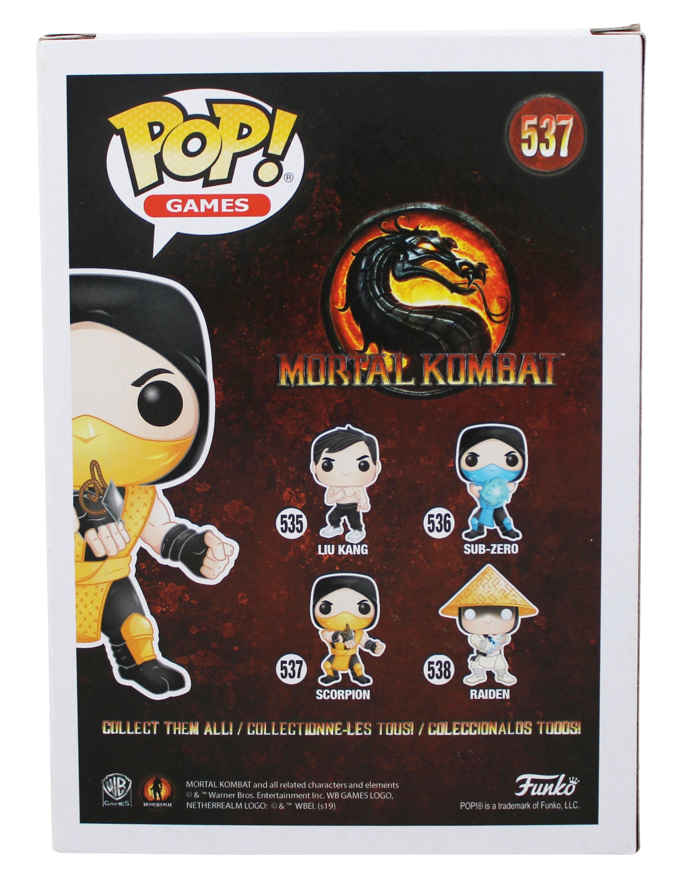 Chris Casamassa & Ed Boon "2x Insc" Signed Scorpion Funko Pop Vinyl Figure BAS