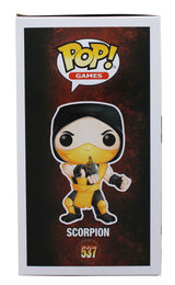 Chris Casamassa & Ed Boon "2x Insc" Signed Scorpion Funko Pop Vinyl Figure BAS
