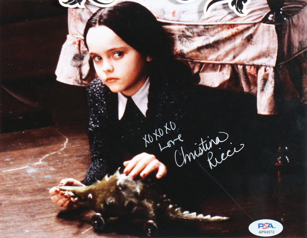 Christina Ricci The Addams Family "Love" Signed 8x10 Framed Photo PSA #AP84572