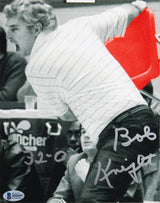 Indiana Bobby Knight "32-0" Authentic Signed 8x10 Framed Photo BAS #M96097