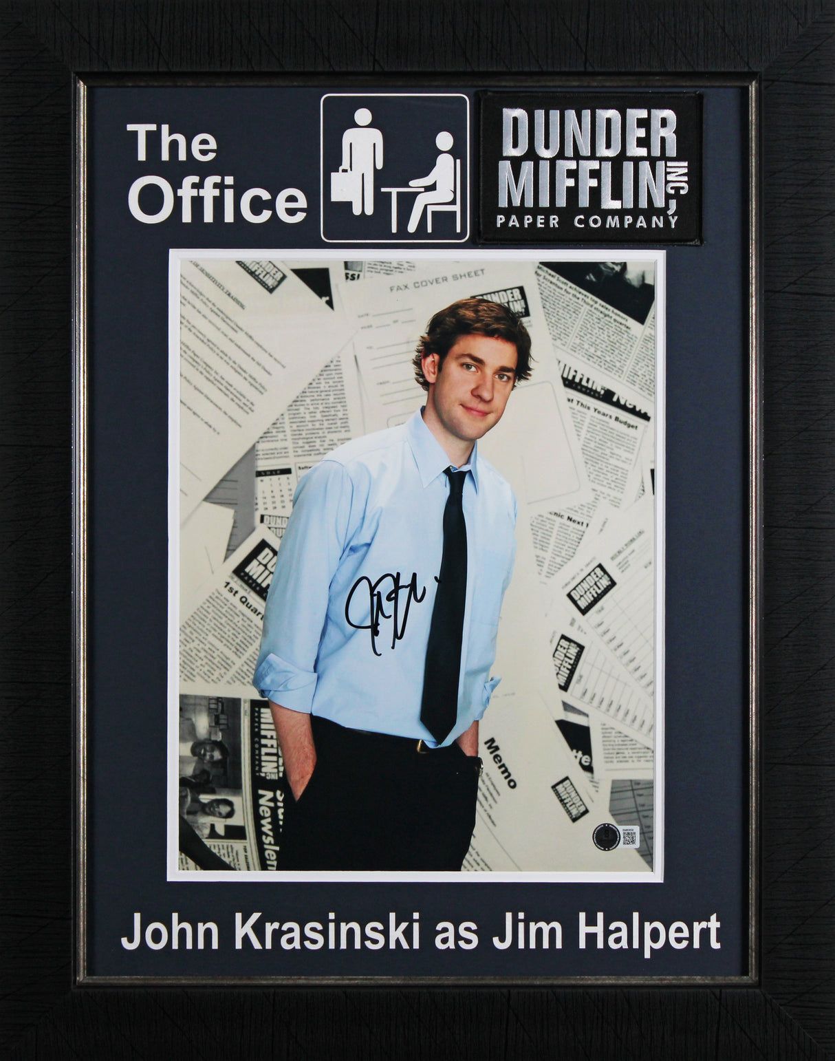John Krasinski The Office Authentic Signed 11x14 Framed Photo BAS #BM60658