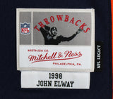 Broncos John Elway Authentic Signed Navy M&N Throwback Jersey BAS Witnessed