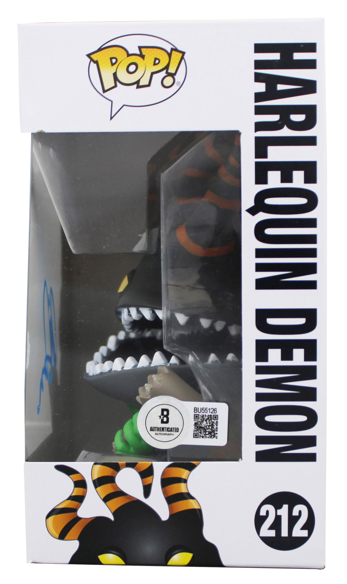 Greg Proops Signed Harlequin Demon #212 Funko Pop Vinyl Figure BAS #BU55126