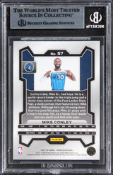 Timberwolves Mike Conley Authentic Signed 2023 Panini Prizm #57 Card BAS Slabbed